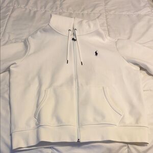 Polo by Ralph Lauren White Hoodie with Embroidered Logo